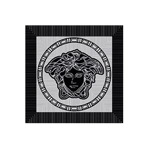 Вставка Versace Meteorite Fir.Medusa Nat Nero/Platino 47131 9,8x9,8 натуральная
