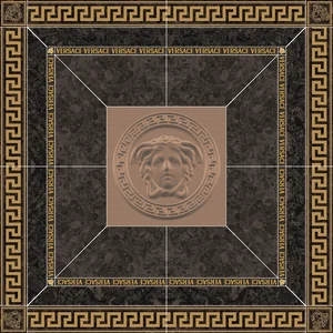 Декоративный элемент Versace Meteorite Ros.Lap Moka Oro 47322 120x120 лаппатированный