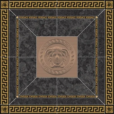 Декоративный элемент Versace Meteorite Ros.Nat Nero Oro 47150 120x120 натуральный