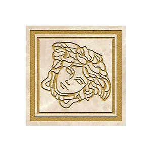 Вставка Versace Meteorite Toz.Medusa Lap Miele/Oro 47295 9,8x9,8 лаппатированная