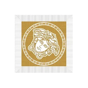 Вставка Versace Meteorite Toz.Medusa Nat Bianco/Oro 47122 9,8x9,8 натуральная