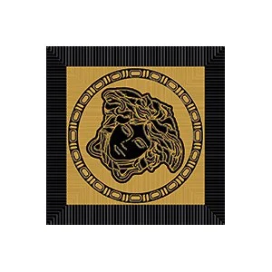 Вставка Versace Meteorite Toz.Medusa Nat Nero/Oro 47120 9,8x9,8 натуральная