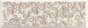 Декоративный элемент Versace Solid Gold Barocco White 20x60 глянцевый