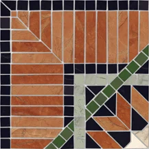Вставка Vives Via Appia Cantonera Corfu Multicolor 21,7x21,7 полированная