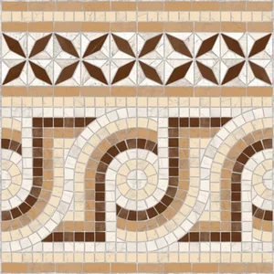 Бордюр Vives Via Appia Cenefa Nola Marron 43,5x43,5 полированный