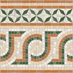 Бордюр Vives Via Appia Cenefa Nola Verde 43,5x43,5 полированный