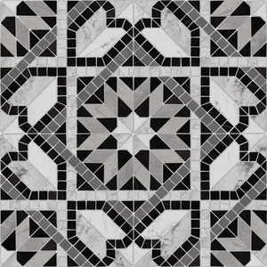 Декоративный элемент Vives Via Appia Cilena-PR Negro 43,5x43,5 полированный