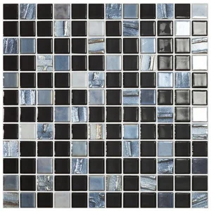 Мозаика Vidrepur Astra Black 31,7x31,7 глянцевая