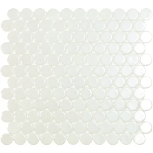 Мозаика Vidrepur Circle № 6000 BR Белый 30x30 глянцевая