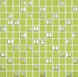 Мозаика Vidrepur Edna Mix №601 Зеленый 31,7x31,7 глянцевая