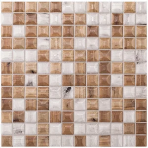 Мозаика Vidrepur Edna Wood Blend 31,7x31,7 глянцевая