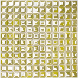 Мозаика Vidrepur Edna Мозаика Edna Green Зеленый (на сетке) 1236552 31,7x31,7 глянцевая, объемная