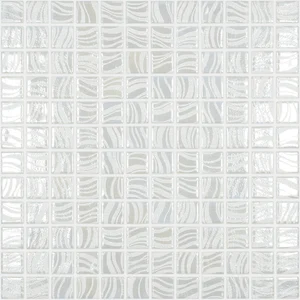Мозаика Vidrepur 1237826 Glitter White №7802 (на сетке) 25x25 31,7x31,7 глянцевая