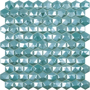 Мозаика Vidrepur Hex Diamond 370D 30,7x31,7 глянцевая