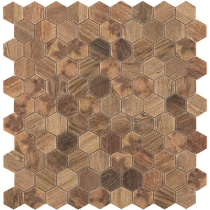 Мозаика Vidrepur Hex Woods № 4700 30,7x31,7 матовая
