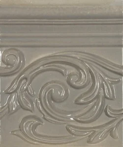 Бордюр APE Vintage Decor Poesia Grey 15x17,8 глянцевый
