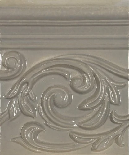 Бордюр APE Vintage Decor Poesia Grey 15x17,8 глянцевый