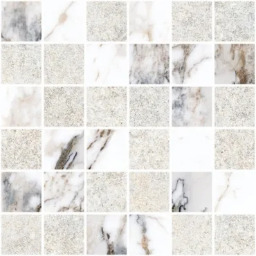Vitra Marble-Stone Мозаика Белый K9498838R001VTE0 30x30 лаппатированная