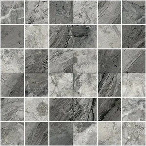 Vitra MarbleSet Мозаика 5х5 Иллюжн Темно-серый Лаппато K9513668LP 30x30 лаппатированная