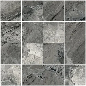 Vitra MarbleSet Мозаика 7,5х7,5 Иллюжн Темно-серый Лаппато K9513728LP 30x30 лаппатированная
