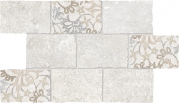 Мозаика Viva Heritage Mosaico Major Florita Deco Ivory EGTR 30x45 матовая