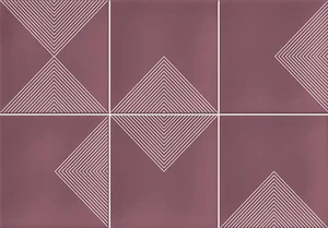Плитка Vives Hanami Meguro Marsala VIV-HAN-047 23x33,5 глянцевая