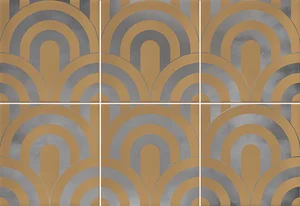 Плитка Vives Hanami Takada Caramelo Plata VIV-HAN-076 23x33,5 глянцевая