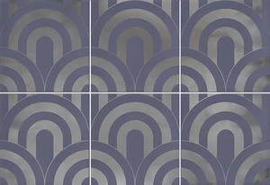 Плитка Vives Hanami Takada Indigo Plata VIV-HAN-077 23x33,5 глянцевая