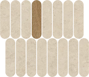 Мозаика Vives London Mosaico Barbican Natural 27x31 матовая