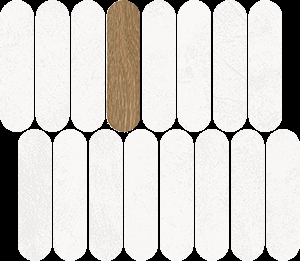 New York Mosaico Rockaway Blanco R10