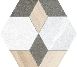 Декоративный элемент Vives Seine Hexagono Mayeix Multicolor 23x26,6 матовый