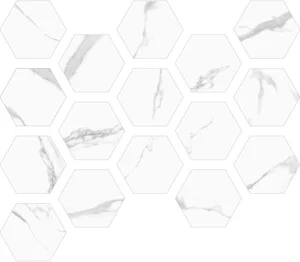 Керамогранит ITT Ceramic White Soul Hexa 23,2x26,7 матовый