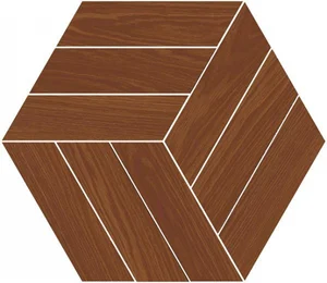 Керамогранит Vives World Woods Honeycomb Hainan Avellana 38x44,5 матовый