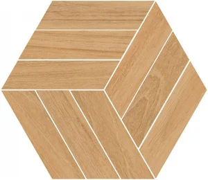 Керамогранит Vives World Woods Honeycomb Nordland Beige 38x44,5 матовый