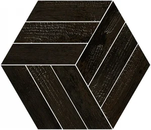 Керамогранит Vives World Woods Honeycomb Okinawa Carbon 38x44,5 матовый