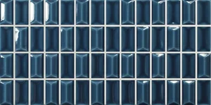 Плитка Wow 3D Bars 135542 Diamond Sapphire Gloss 12.5x25 глянцевая