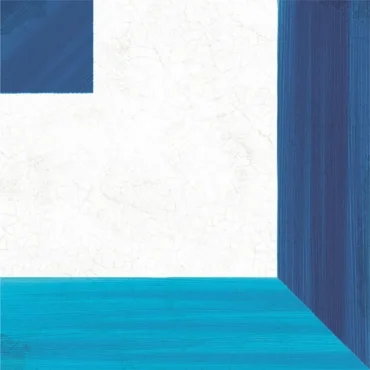 Декоративный элемент Wow Blanc Et Bleu Square Wall Decor 12,5x12,5 матовый