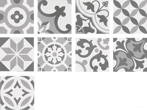 Керамогранит Wow Cement Tradition Decor Mix Grey 107946 18,5x18,5 матовый