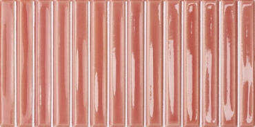 Плитка Wow Colour Notes Bars Rosemist 133163 12,5x25 глянцевая