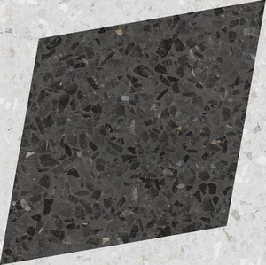 Декоративный элемент Wow Natural Drops Rhombus Decor Graphite 108807 18,5x18,5 матовый