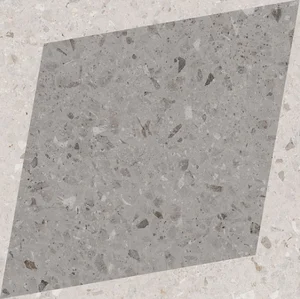 Декоративный элемент Wow Natural Drops Rhombus Decor Grey 108805 18,5x18,5 матовый