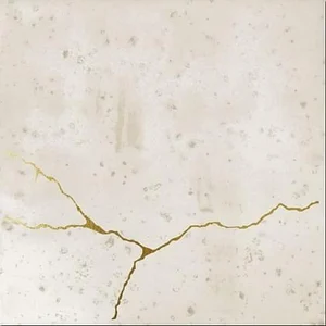Декоративный элемент Wow Enso Kintsugi Ivory 120847 12,5x12,5 глянцевый