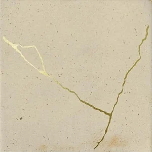 Декоративный элемент Wow Enso Kintsugi Sand 120848 12,5x12,5 глянцевый
