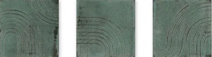 Декоративный элемент Wow Enso Wabi Green 120845 12,5x12,5 глянцевый