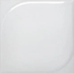 Плитка Wow Essential Leaf L White Gloss 25x25 глянцевая