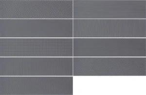 Декоративный элемент Wow Gradient Decor Black Matt 7,5x30 матовый