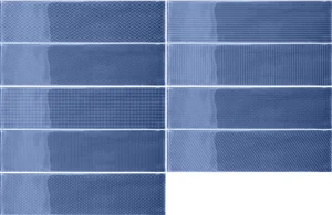Декоративный элемент Wow Gradient Decor Indigo Gloss 7,5x30 глянцевый