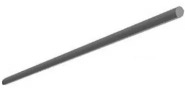 Бордюр Wow Gradient Rounded Edge Black Matt 109558 1,1x30 матовый