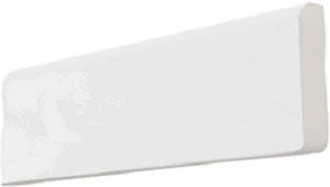 Бордюр Wow Mestizaje Bullnose Zellige White 3,5x12,5 глянцевый