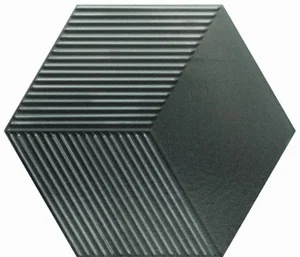 Плитка Wow Metallic Edition Mini Hexa Canale Steel 15x17,3 глянцевая